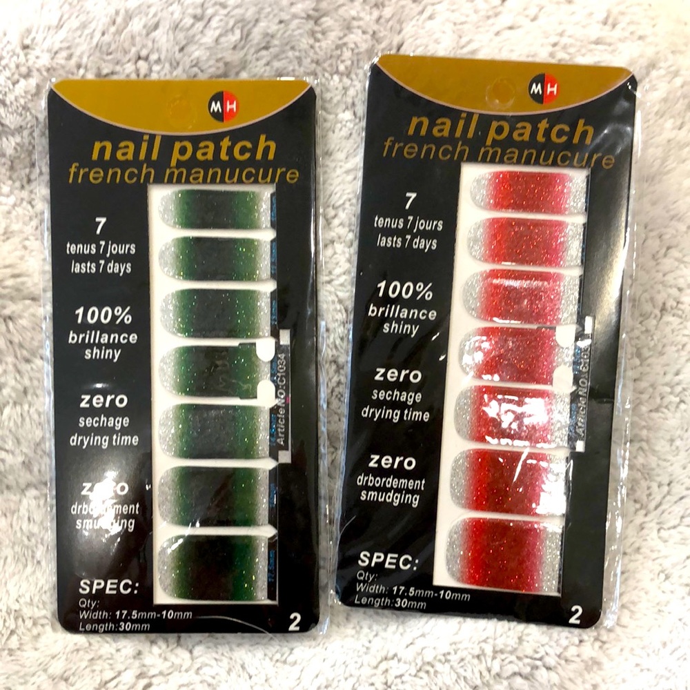 2 packs of Nail Patch French manicure sets
